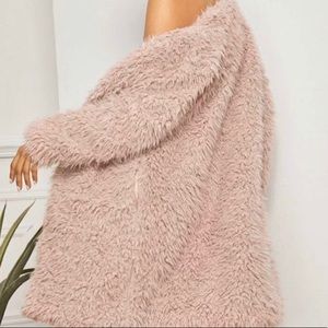 Faux fur cardigan(no zipper)